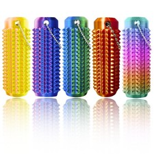 5pcs Little ouchies Fidget, Spiky grippie stim Keychain, Small, Multicolor