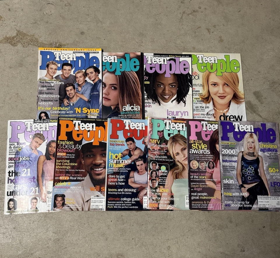 Vintage 1998-2001 Teen People Magazine Lot / 37 Issues / First Issue + More Foto 3 de 4