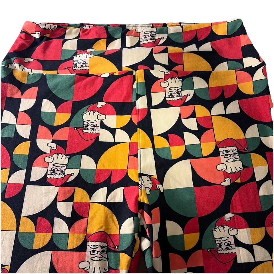 LuLaRoe Navidad Vacaciones Patchwork Leggings Talla TC (12-18) Nuevos Sin Etiquetas Foto 2 de 4