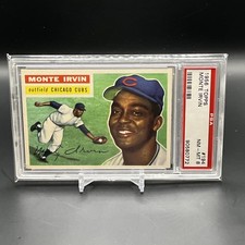 1956 Topps #194 Monte Irvin Gray Back PSA 8 NM-MT