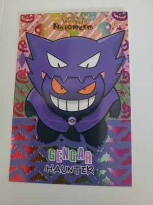Non-TCG Gengar Haunter Poncho Rainbow Holo Box Hit Halloween Database Pokemon