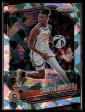 2025 Panini Prizm WNBA #131 Saniya Rivers Ice Prizm RC