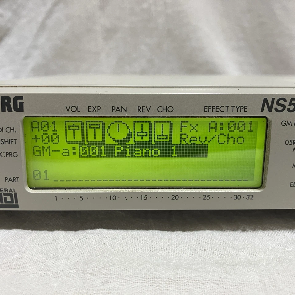 KORG NS5R Midi Sound Effect Module Synthesizer w/ Power cable Used Tested AC100V - Image 3 of 4