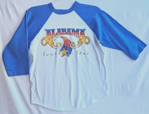 VTG Alabama Southern Star Tour Shirt Mens Medium 42"Cx 24"L Vintage vintage concert t-shirt, vintage, size M, single stitch, B+ condition