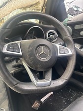 Steering Wheel complete as pictured 2016 Mercedes-Benz C-Class C 200 BlueTEC / d