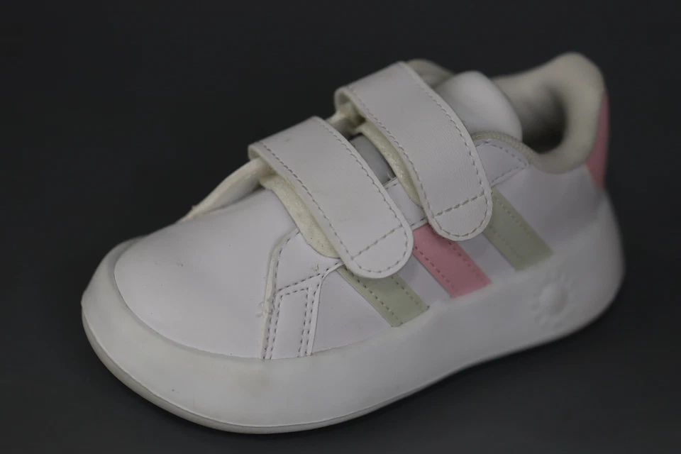 Tênis Adidas Grand Court 2.0 CF, tamanho: 6 T, verde rosa claro - Imagem 2 de 4