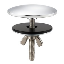 XNTONG - 2-Inch Faucet Hole Cover, Sink Solid Brass Silver