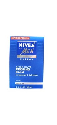 Nivea Men Energy After Shave Cooling Balm Menthol Normal Skin 3.3oz./100ml