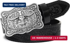 Utaly Women Men Adjustable-Vintage-Turquoise-Western-Cowboy-Belt Oval Boho-Style