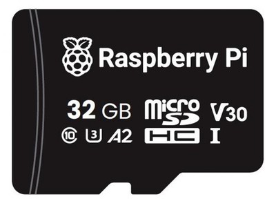 Raspberry Pi microSDHC Speicherkarte, A2, Class 10, U3, 32GB, vorprogrammiert