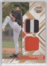 2018 Panini Elite Extra Edition Dual Materials Gold 51/99 Tyler Kolek #DM-TK 2a9