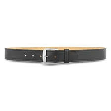 Dutyman 1-1/2" Plain Leather Garrison Belt With Silver Buckle