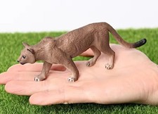 Mountain Lion Animal Figure Toy PVC Doll Small Figurine Birthday Gifts