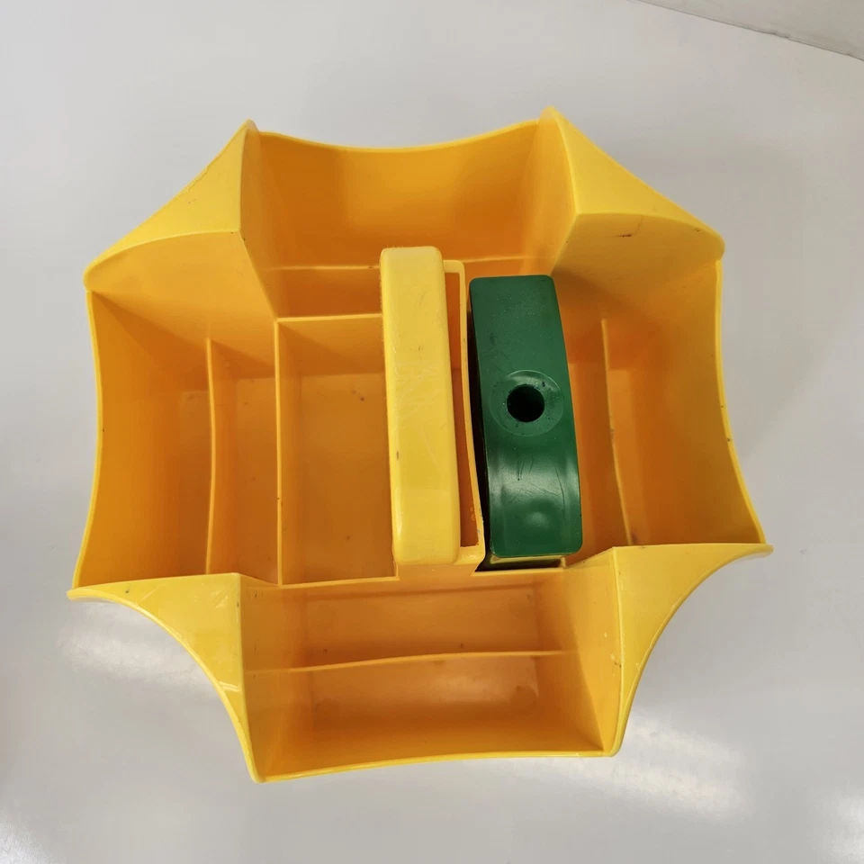 Crayola Crayon Marker Caddy YellowPlastic Storage Organization W/ Sharpener  - Image 4 of 4