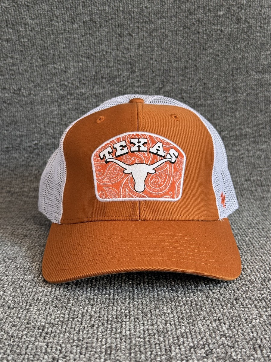 '47 Brand Texas Longhorns Trucker Snapback Burnt Orange White One Size Hat