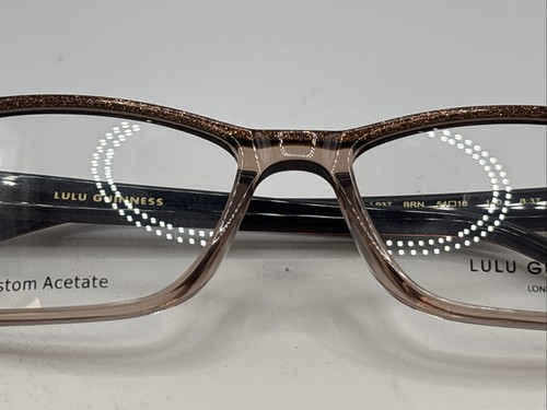 LULU GUINNESS L937 BRN 54/16 140 B:37 Women’s Brown Full Rim Eyeglasses - Picture 16 of 23