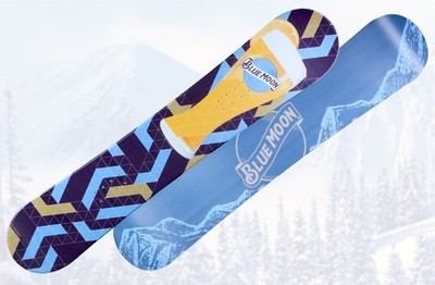 Blue Moon Brewing Company Multi Colored Mountain Design 155cm Snowboard ~ NEW!!
