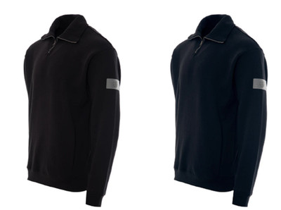 Soulstar Mens Fashion Designer Quarter Zip Collared Sweatshirt