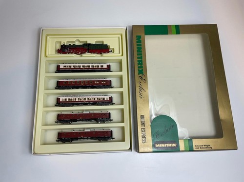 Spur N Minitrix Exclusive Nr. 1017 Orient Express Dampflok & 5 Wagen Set - Bild 2 von 11