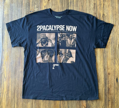 TUPAC  2PACALYPSE NOW  Rapper Block Photo Graphic Tee Shirt 2XL Hip Hop