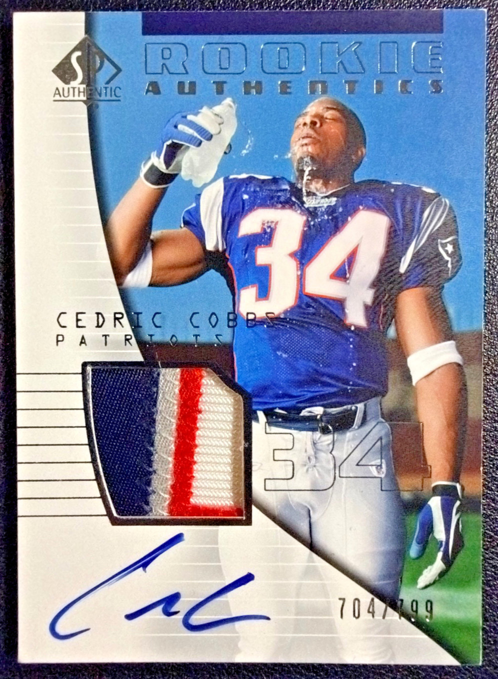 Cedric Cobbs SP Authentic #186 Autograph