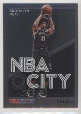 2019-20 Panini NBA Hoops Premium Stock NBA City Jarrett Allen #17 0qr0