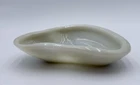 Vintage 1960s BLENKO White FREEFORM Milk Glass AMOEBA Bowl ASHTRAY Dish ABSTRACT