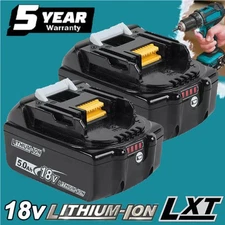2X Genuine For Makita 18V 5.0Ah Battery LXT  for BL1830 BL1840 BL1850 BL1860B