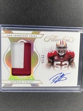 2025 Panini Flawless Patrick Willis Patch Autographs Gold Auto /25 49ers