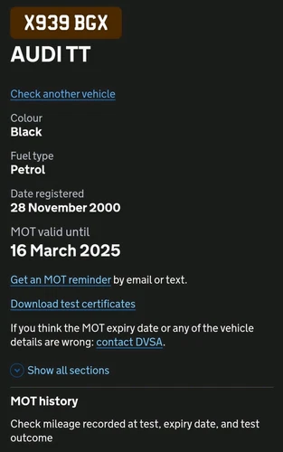 Mk1 Audi TT 2000 For Sale - Picture 6 of 7