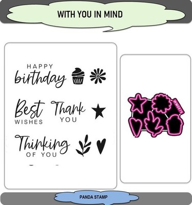 WITH YOU IN MIND  Stamps and Cutting Dies Scrapbooking DIY Card Making Craft