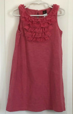 Tea Collection girls 5 pink tulle ruffles sleeveless dress ref #1363