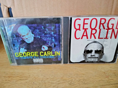 Set of 2 George Carlin Comedy CD's Back in town and You are Diseased Gently Used