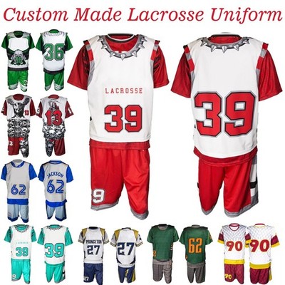 Custom Lacrosse Uniform Set Sublimated Jersey Shorts Personalized Team Kit