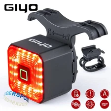Giyo Smart Bicycle Rear Light Auto On/Off Stop Signal Brake Road Bike LED Tailli