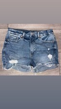 Old Navy Size 8 OG High Rise Shorts Denim Cut Off Distressed