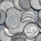 ROLL OF 50  1964 AND PRE  ROOSEVELT SILVER DIMES,