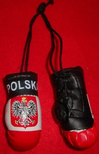 Bulk Of 6 Polish Polska Poland boxing gloves mini Olympics mirror ...