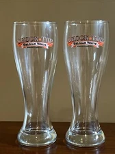 Shock Top Belgian White pilsner 0.5L. glasses Set Of (2). New