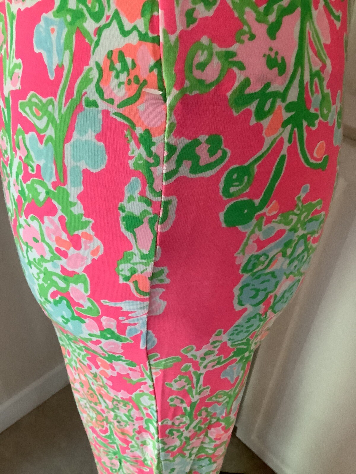 Lilly Pulitzer May Palazzo Pants, Size XS, Pink Floral, Cotton Blend eBay