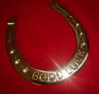 4.5'' Lovely Collectible Horseshoe Good Luck Brass Horse Shoe Naal Home Decor