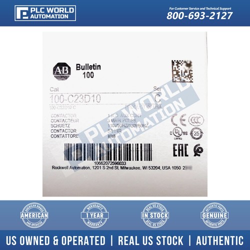 100-C23D10 Allen Bradley IEC Contactor, New, FREE UPS 2 Day Dlvry & 2 Year Wty - Picture 3 of 6