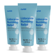 Lidocaine Cream 5  3 Pack, 6 oz each 