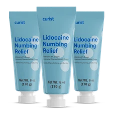 Lidocaine Cream 5% (3 Pack, 6 oz each)