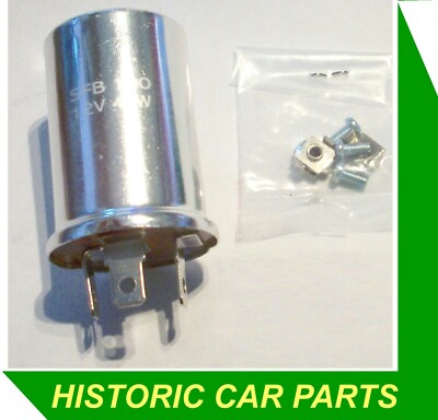 FLASHER UNIT Spade/Screw 12v 42w for Ford Anglia 5 & 7 cwt VAN 105E 997 1962-68