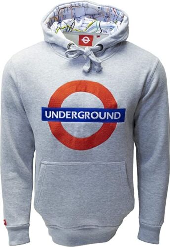 London Underground Official Underground Grey Hoodie (MEDIUM) For sale to UK only - Picture 1 of 4