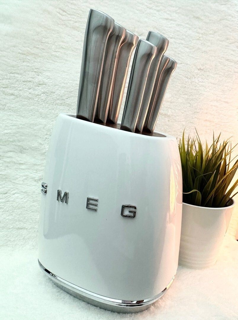 Smeg Knife Block White (Knives NOT included) | eBay