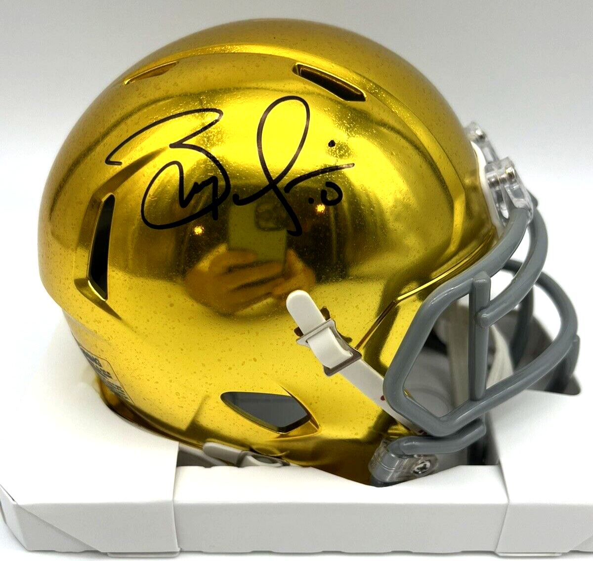 Brady Quinn Autographed Signed Notre Dame Fighting Irish Mini Football Helmet w/JSA COA 
