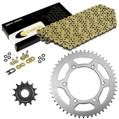 Gold O-Ring Drive Chain & Sprockets Kit for Suzuki RM-Z450 2008 09 10 11 2012
