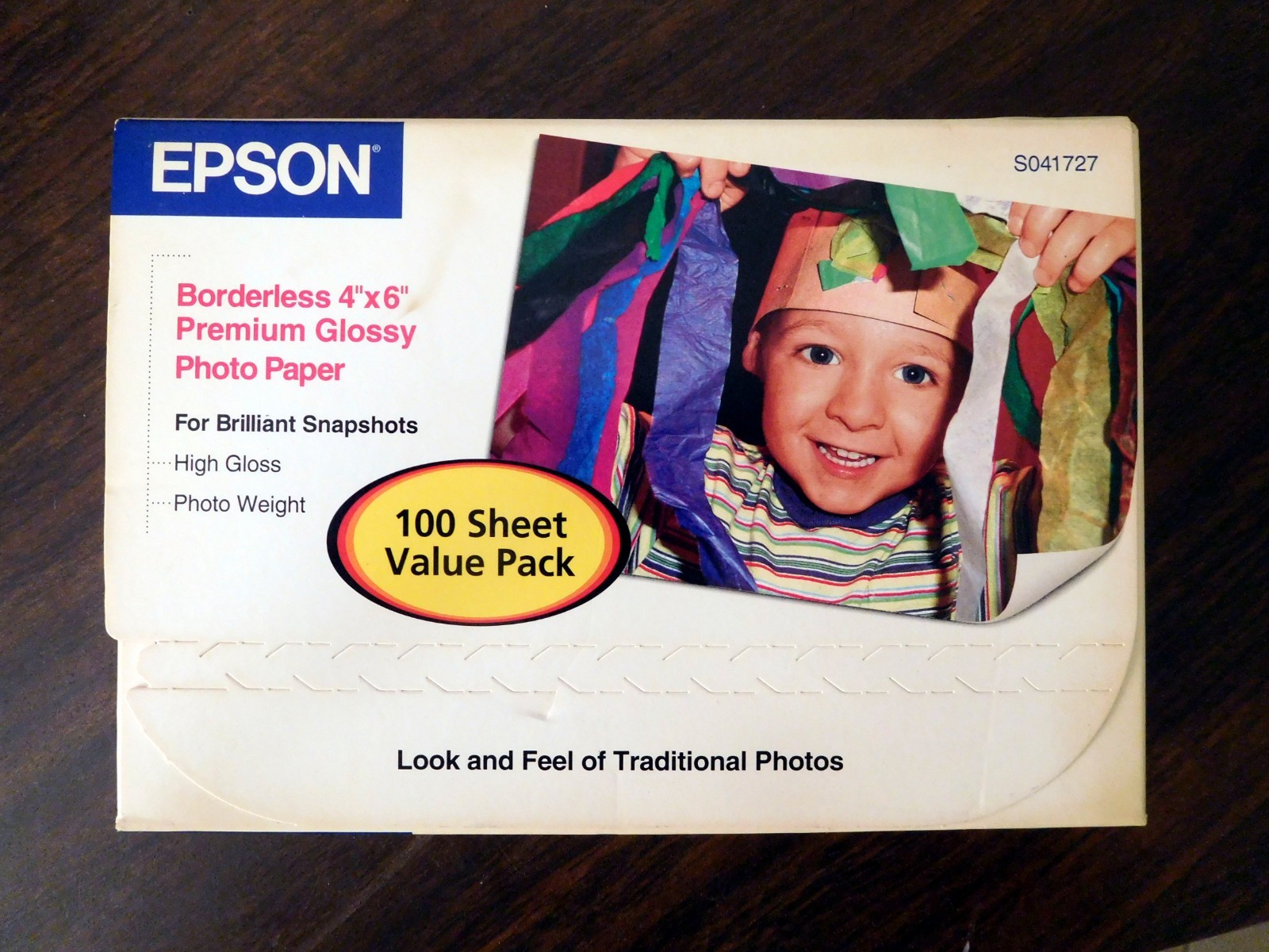 Photo Paper EPSON Borderless 4" x 6" Premium Glossy 100 Sheets SEALED